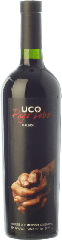 37,95 € | Red wine Valle de Uco Pago Lobo Aged I.G. Valle de Uco Uco Valley Argentina Malbec Bottle 75 cl