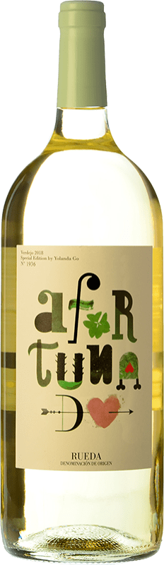 18,95 € | Белое вино Viñedos Singulares Afortunado D.O. Rueda Кастилия-Леон Испания Verdejo бутылка Магнум 1,5 L
