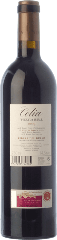 69,95 € Free Shipping | Red wine Vizcarra Celia Crianza D.O. Ribera del Duero Castilla y León Spain Tempranillo Bottle 75 cl