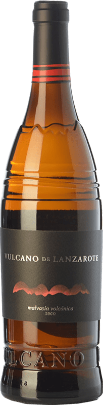 19,95 € | White wine Vulcano Seco D.O. Lanzarote Canary Islands Spain Malvasía Bottle 75 cl