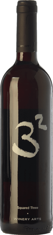6,95 € Free Shipping | Red wine Winery Arts Tres al Cuadrado Crianza Spain Tempranillo, Merlot, Grenache Bottle 75 cl
