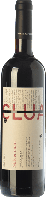 31,95 € | Red wine Xavier Clua Mil·lennium Aged D.O. Terra Alta Catalonia Spain Merlot, Syrah, Grenache, Cabernet Sauvignon, Pinot Black Bottle 75 cl