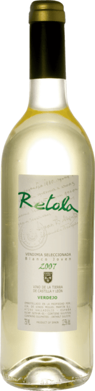 5,95 € | White wine Thesaurus Retola Vendimia Seleccionada Joven I.G.P. Vino de la Tierra de Castilla y León Castilla y León Spain Viura, Verdejo, Sauvignon White Bottle 75 cl