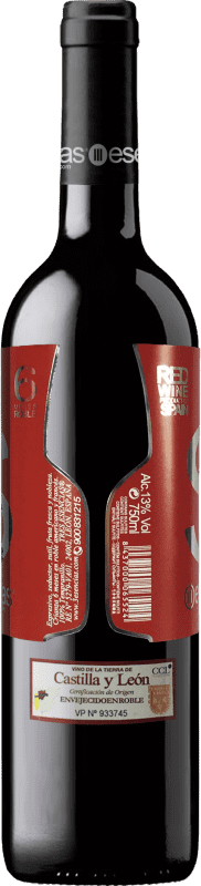 18,95 € | Red wine Esencias «s» 6 Meses Crianza I.G.P. Vino de la Tierra de Castilla y León Castilla y León Spain Tempranillo Bottle 75 cl