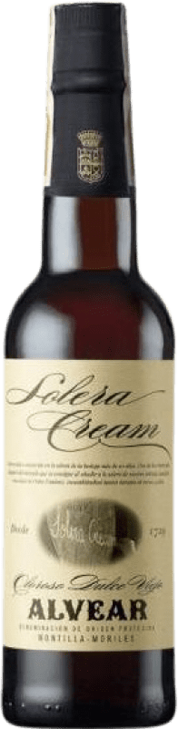 Kostenloser Versand | Süßwein Alvear Solera, Cream — Sahne D.O. Montilla-Moriles Andalusien Spanien Pedro Ximénez Halbflasche 37 cl