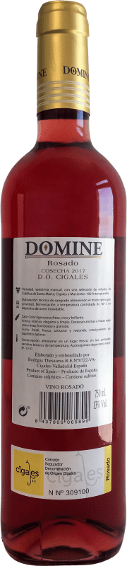 6,95 € | Rosé wine Thesaurus Domine Joven D.O. Cigales Castilla y León Spain Tempranillo Bottle 75 cl