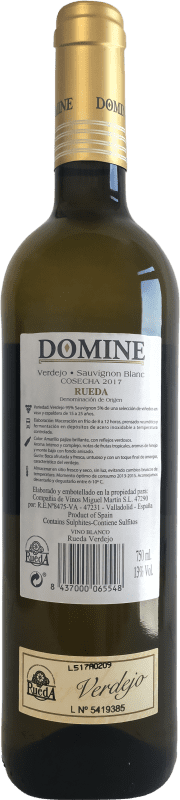 5,95 € | White wine Thesaurus Domine Joven D.O. Rueda Castilla y León Spain Verdejo Bottle 75 cl