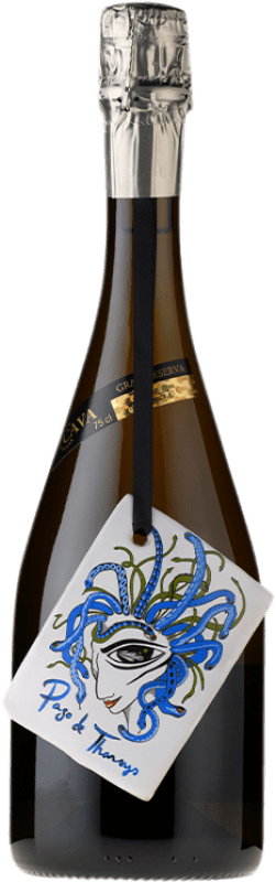 Envoi gratuit | Blanc mousseux Pago de Tharsys Brut Nature D.O. Cava Espagne Macabeo, Chardonnay 75 cl