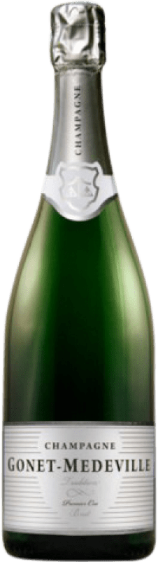 Envoi gratuit | Blanc mousseux Gonet-Médeville Cuvée Tradition Premier Cru A.O.C. Champagne Champagne France Pinot Noir, Chardonnay, Pinot Meunier 75 cl