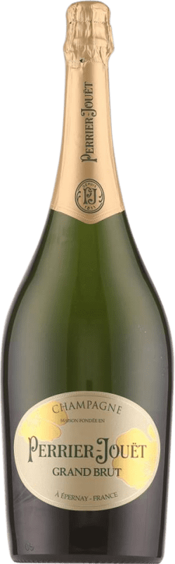 159,95 € Бесплатная доставка | Белое игристое Perrier-Jouët Grand брют A.O.C. Champagne бутылка Магнум 1,5 L