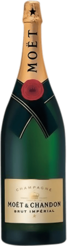 Kostenloser Versand | Weißer Sekt Moët & Chandon Impérial Brut Reserve A.O.C. Champagne Champagner Frankreich Spätburgunder, Chardonnay, Pinot Meunier Jeroboam-Doppelmagnum Flasche 3 L