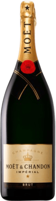 1 062,95 € | Espumante branco Moët & Chandon Impérial Brut Reserva A.O.C. Champagne Champagne França Pinot Preto, Chardonnay, Pinot Meunier Garrafa Imperial-Mathusalem 6 L