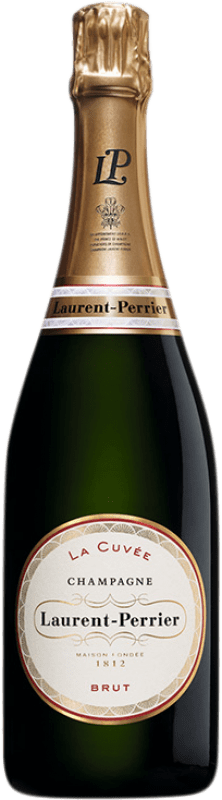 Бесплатная доставка | Белое игристое Laurent Perrier La Cuvée A.O.C. Champagne шампанское Франция Pinot Black, Chardonnay, Pinot Meunier 75 cl