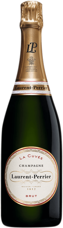 64,95 € Бесплатная доставка | Белое игристое вино Laurent Perrier La Cuvée A.O.C. Champagne