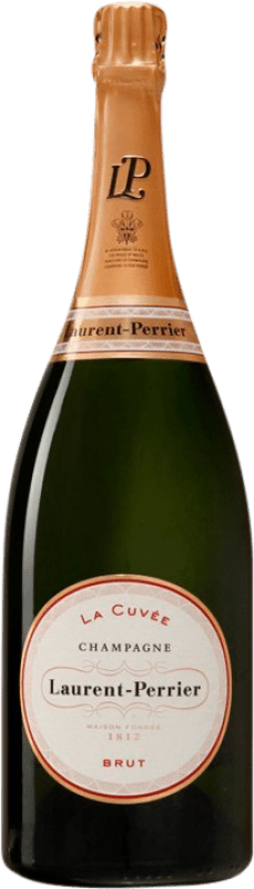 136,95 € Бесплатная доставка | Белое игристое Laurent Perrier La Cuvée A.O.C. Champagne бутылка Магнум 1,5 L