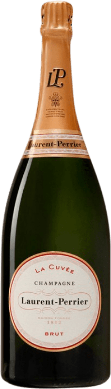 Free Shipping | White sparkling Laurent Perrier La Cuvée A.O.C. Champagne Champagne France Pinot Black, Chardonnay, Pinot Meunier Magnum Bottle 1,5 L