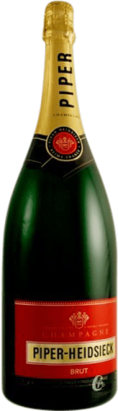 Envio grátis | Espumante branco Piper-Heidsieck Brut A.O.C. Champagne Champagne França Pinot Preto, Pinot Meunier Garrafa Magnum 1,5 L