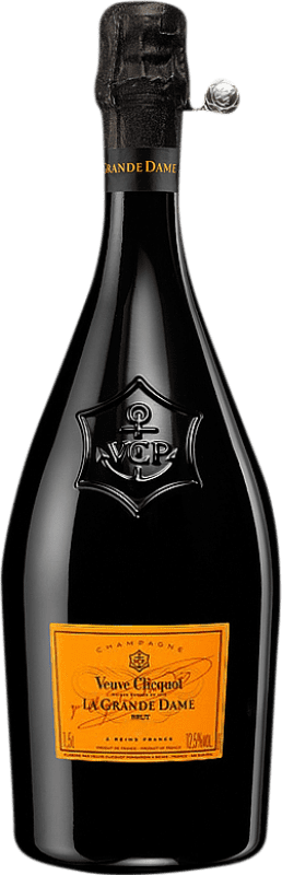 Free Shipping | White sparkling Veuve Clicquot La Grande Dame A.O.C. Champagne Champagne France Pinot Black, Chardonnay Magnum Bottle 1,5 L