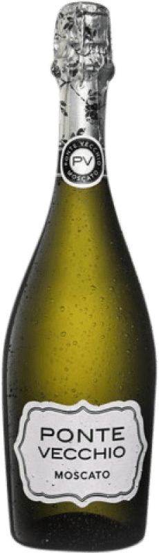 Envio grátis | Espumante branco Ponte Vecchio Moscato Blanco Espanha Mascate, Sauvignon Branca 75 cl