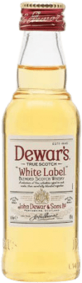 Whiskey Blended Dewar's White Label Miniaturflasche 5 cl