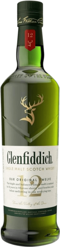 39,95 € | Whisky Single Malt Glenfiddich Speyside Regno Unito 12 Anni 70 cl