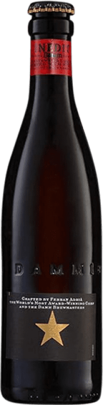 75,95 € Бесплатная доставка | Коробка из 24 единиц Пиво Estrella Damm Inedit треть литровая бутылка 33 cl