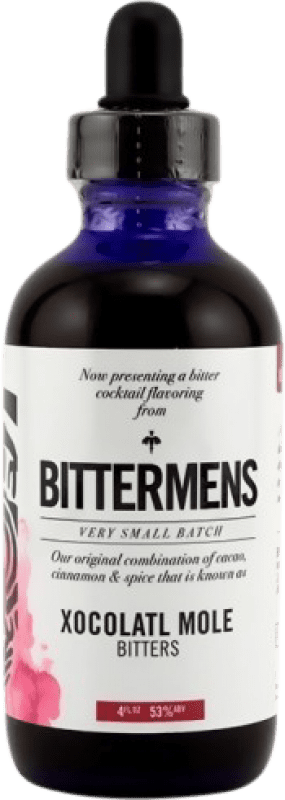 Envío gratis | Schnapps Bittermens Xocolatl Mole Estados Unidos Botellín 15 cl Cacao, Cinnamon — Canela, Spices — Especias