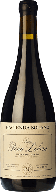 Spedizione Gratuita | Vino Rosso Hacienda Solano Finca Peña Lobera Crianza — Invecchiato in Botte D.O. Ribera del Duero Castilla y León Spagna Tempranillo 75 cl