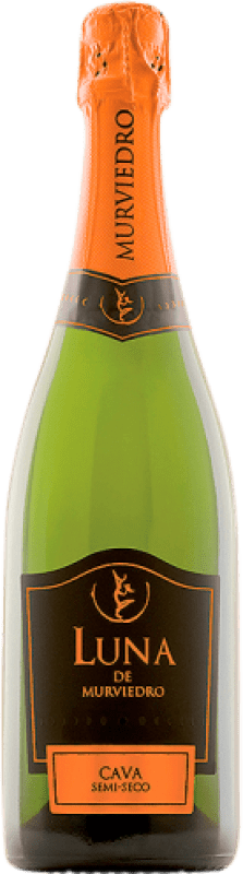 4,95 € | Espumante branco Murviedro Luna Semi-seco Semi-doce D.O. Cava Comunidade Valenciana Espanha Macabeo 75 cl