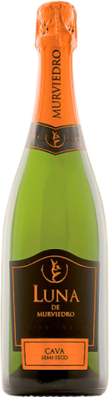 Envío gratis | Espumoso Blanco Murviedro Luna Semiseco D.O. Cava Comunidad Valenciana España Macabeo 75 cl