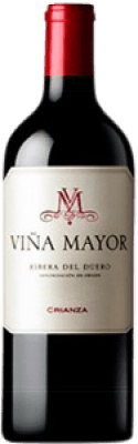 Free Shipping | Red wine Viña Mayor Aged D.O. Ribera del Duero Castilla y León Spain Tempranillo Small Bottle 18 cl