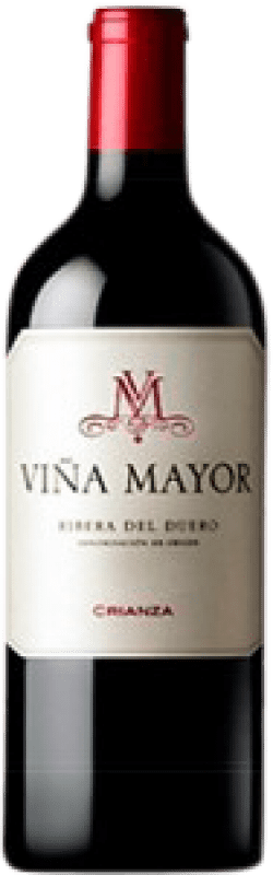 4,95 € Kostenloser Versand | Rotwein Viña Mayor Alterung D.O. Ribera del Duero Kleine Flasche 18 cl