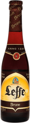 Envoi gratuit | Boîte de 24 unités Bière Leffe Brown Ale — Brune Belgique Bouteille Tiers 33 cl