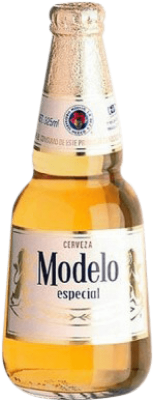 72,95 € Envio grátis | Caixa de 24 unidades Cerveja Modelo Corona Rubia  Especial Garrafa