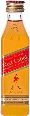 2,95 € | Blended Whisky Johnnie Walker Red Label Royaume-Uni Bouteille Miniature 5 cl