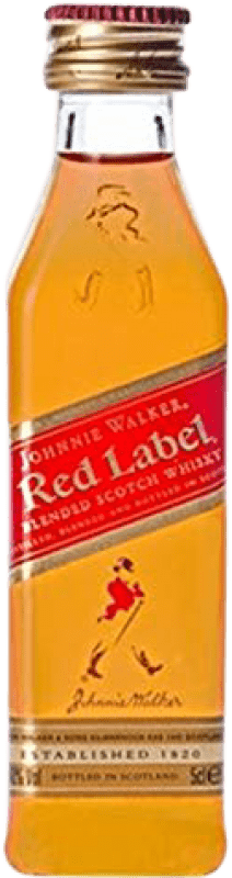 Envoi gratuit | Blended Whisky Johnnie Walker Red Label Bouteille Miniature 5 cl