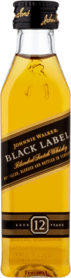 Envoi gratuit | Blended Whisky Johnnie Walker Black Label 12 Ans Bouteille Miniature 5 cl