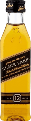 4,95 € Envoi gratuit | Blended Whisky Johnnie Walker Black Label 12 Ans Bouteille Miniature 5 cl