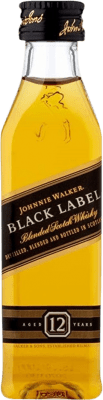 3,95 € | Blended Whisky Johnnie Walker Black Label Royaume-Uni 12 Ans Bouteille Miniature 5 cl