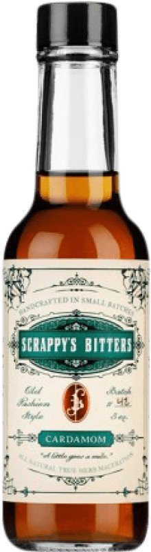 Envio grátis | Schnapp Rueverte Scrappy's Bitters Cardamomo Garrafa Pequena 15 cl