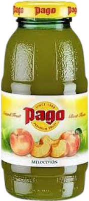 19,95 € Spedizione Gratuita | Scatola da 24 unità Bibite Zumos Pago Bottiglietta 20 cl Melocotón — Pesca