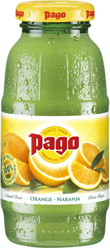 免费送货 | 盒装24个 饮料和搅拌机 Zumos Pago Naranja 小瓶 20 cl