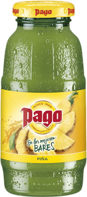 Envio grátis | Caixa de 24 unidades Refrescos e Mixers Zumos Pago Piña Garrafa Pequena 20 cl