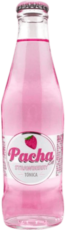21,95 € Envio grátis | Caixa de 20 unidades Refrigerantes Espadafor Pacha Sin Garrafinha 20 cl Strawberry — Morango, Tonic Water — Tónica
