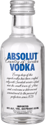 2,95 € | Vodka Absolut Suède Bouteille Miniature 5 cl