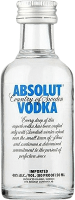 3,95 € Spedizione Gratuita | Vodka Absolut Bottiglietta Mignon 5 cl