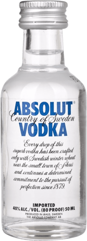 Envoi gratuit | Vodka Absolut Suède Bouteille Miniature 5 cl