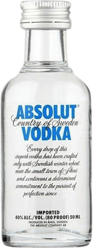 3,95 € Kostenloser Versand | Wodka Absolut Miniaturflasche 5 cl