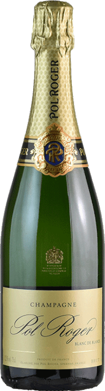 117,95 € | Белое игристое Pol Roger Blanc de Blancs A.O.C. Champagne шампанское Франция Chardonnay 75 cl