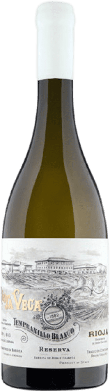 Бесплатная доставка | Белое вино Rioja Vega Резерв D.O.Ca. Rioja Ла-Риоха Испания Tempranillo White 75 cl